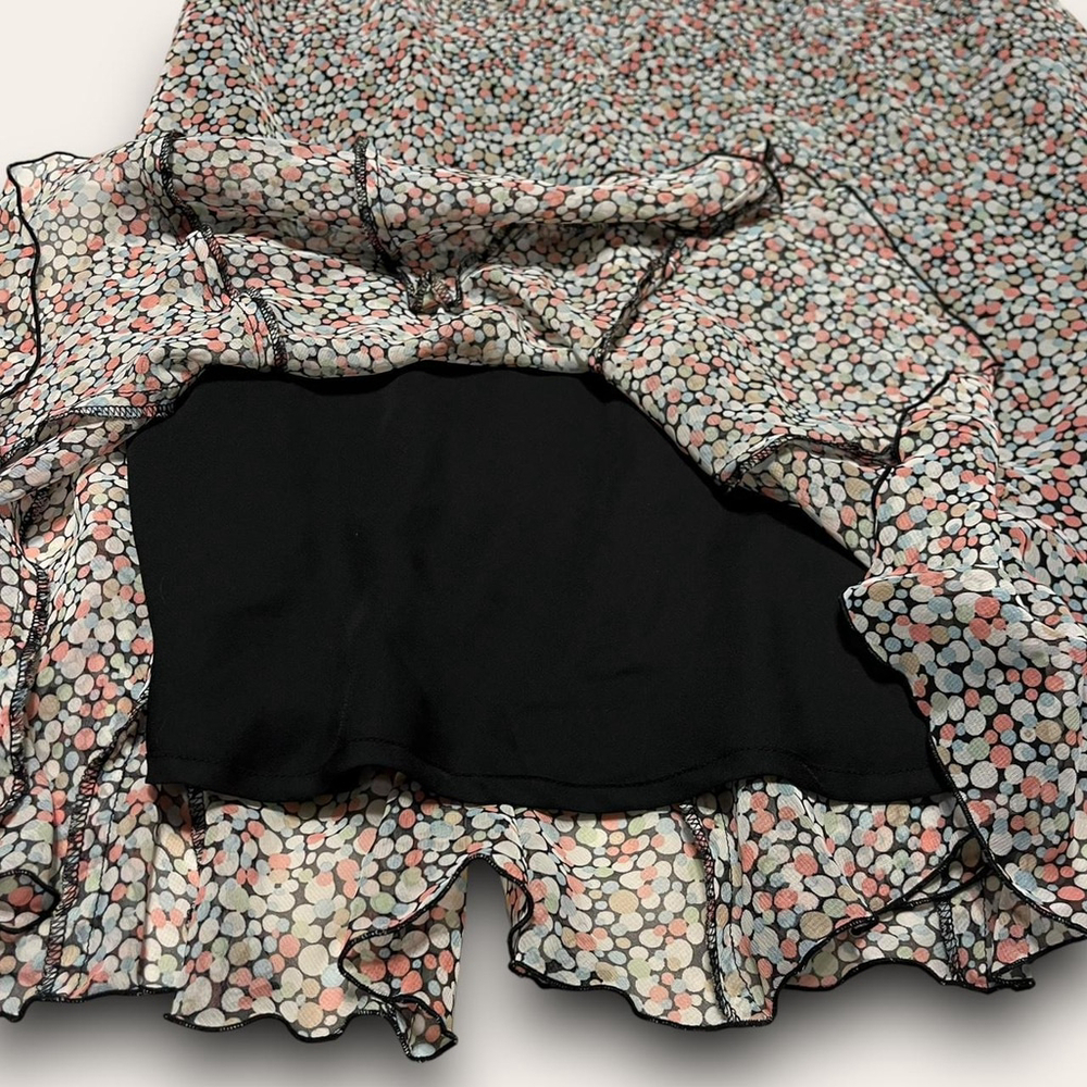 Y2K Polka Dot Midi Skirt East 5th Size 14 Twee Retro Downtown Girl - Picture 3 of 6